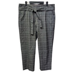 Carolina Belle Grey Plain Tie Waist Pants - Women's Size 14